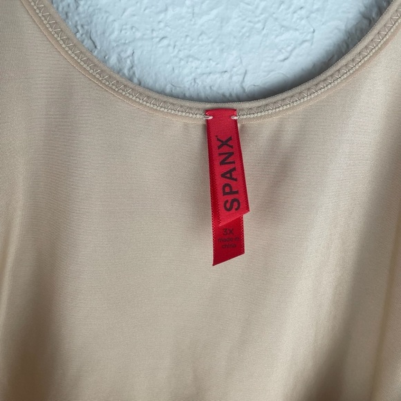 SPANX Open Bust Cami Tank Top Shapewear Low Front 3X - Picture 3 of 6
